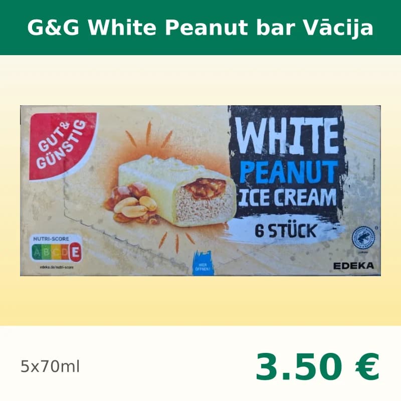 G&G White Peanut bar Vācija
