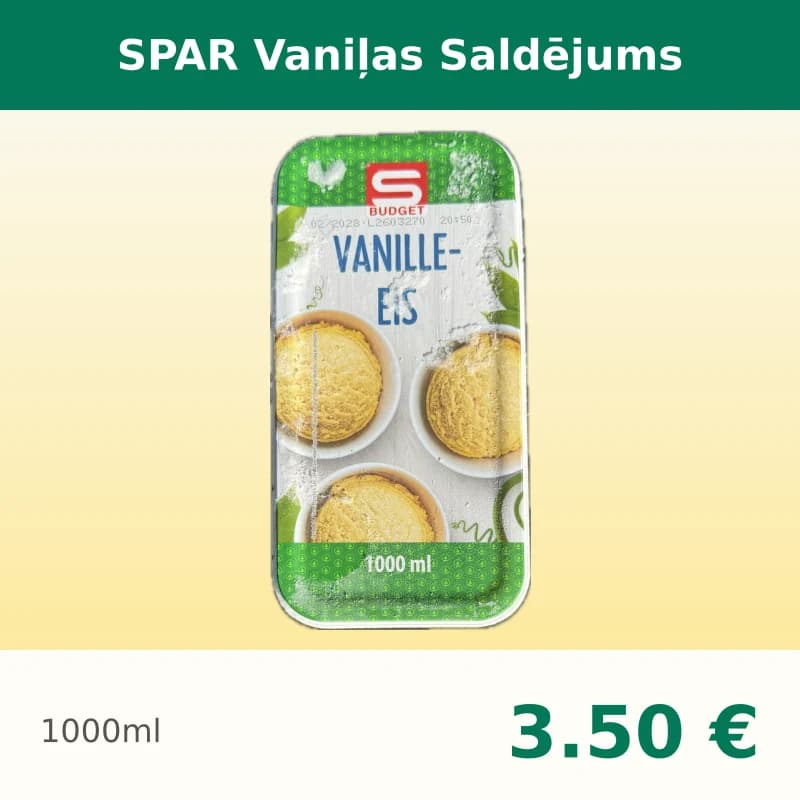 SPAR Vaniļas Saldējums