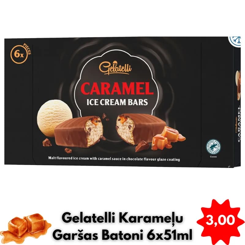 Gelatelli Karameļu Garšas Batoni