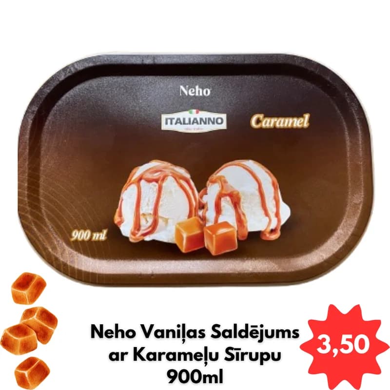 Neho Vaniļas ar Karameļu Sīrupu (Italianno)