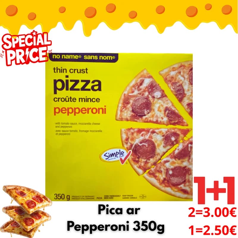No Name Thin Crust Pepperoni