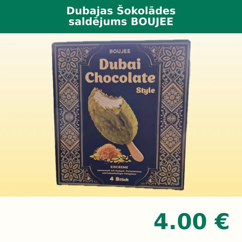 Dubajas Šokolādes saldējums BOUJEE