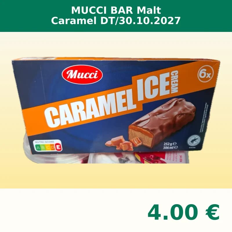 MUCCI BAR Malt Caramel