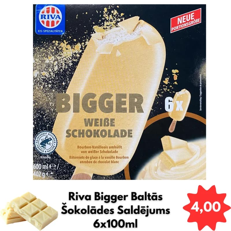 Riva Bigger Baltās Šokolādes