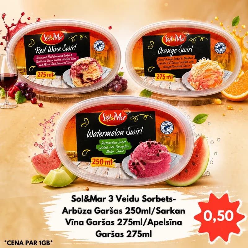 Sol&Mar Sorbets - Apelsīns
