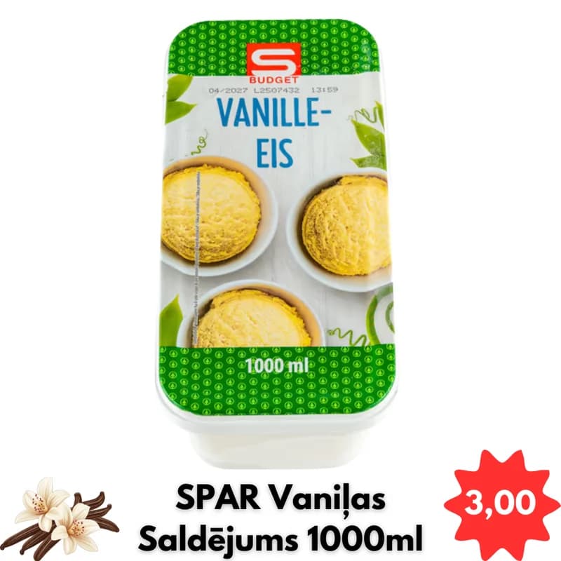 SPAR Vaniļas Saldējums